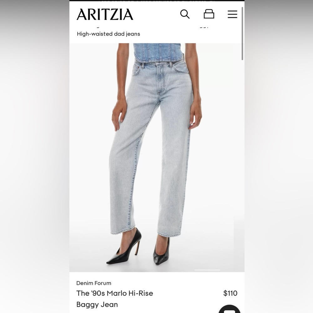 Aritzia 90’s Marlo High Waisted Jeans